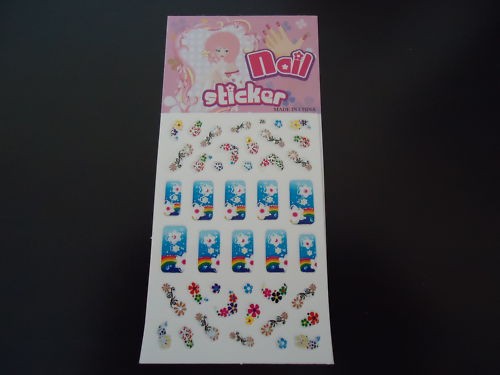 Stickers ongles bleu - bleu-, lot