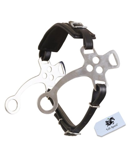 Brown black hackamore - hackamore, bitless