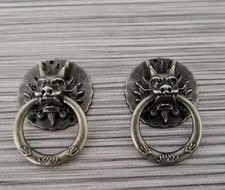 Paire Poignées Dragon Tête