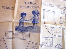 Antique Marie-Françoise Doll Pattern M and T 7/72 No. 8159