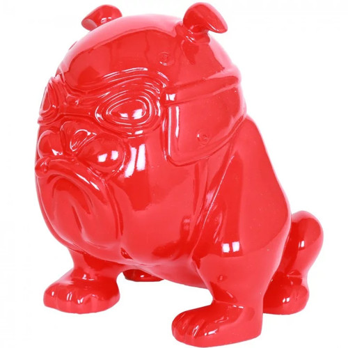 Statue chien bouledogue
