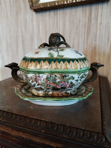 Terrine sucrier faïence - en,