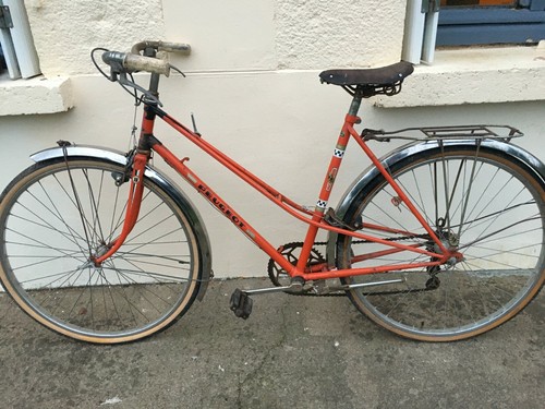 Velo peugeot orange vintage - orange,