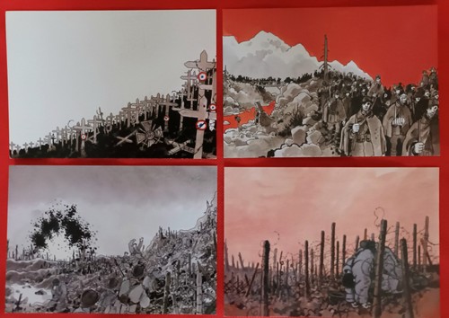 Lot cartes postales - postales, bd