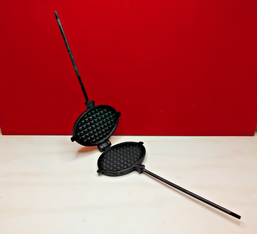 Ancien gaufrier fonte - ancien, en