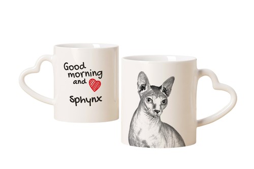 Tasse sphynx avec - tasse, bonjour