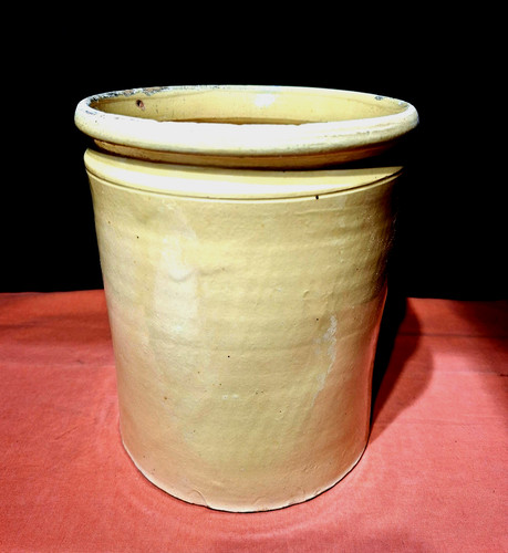Grease pot glazed terracotta - pot,