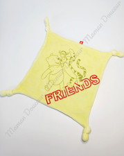Doudou Plat Carré Jaune