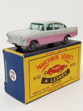 Matchbox Series Lesney No22b Vauxhall Cresta  Grey/Pink. VNMIB Original Box. 