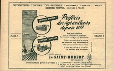 Publicité ancienne semoir et bineuse matériel agricole 1955 issue magazine