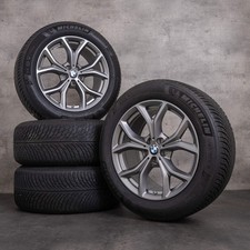 BMW X5 X6 roues hiver 19 pouces G05 G06 Jantes Styling 735 6883752 ferric grey