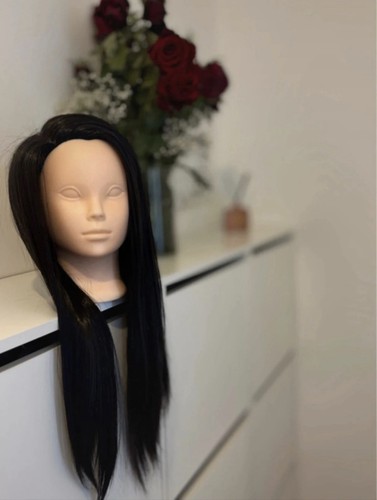 Tête coiffer cheveux lisse - cheveux,