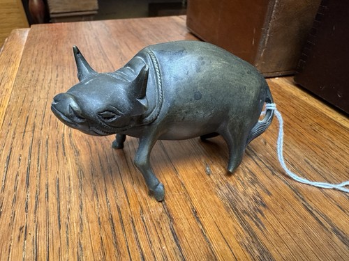 Statuette buffle bronze - statuette,