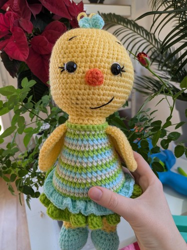 Poussin printemps doudou - de,