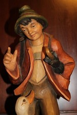 15.2"  HAND CARVED WOOD BOY