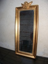 miroir ange en bois doré 21 X