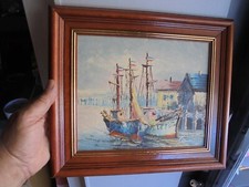 Ancien Tableau Peinture sur