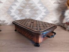 Vintage Stockli Netstal Switzerland Copper Teal Warmer Hot Plate