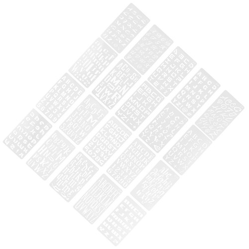 Sheets pochoir alphabet - 20,