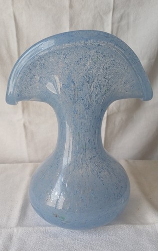 Vase verre bleu - verre,