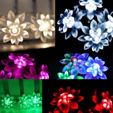 20 LED USB Alimenté Double Lotus Fleur Fairy Feux 3.5M pour Ordinateur Portable