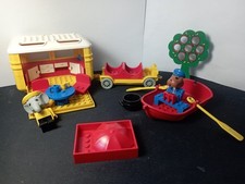 LEGO Fabuland 3680 - Camping Caravan / Camping en Caravane - Incomplet