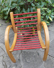 Child design armchair curved wood early weakness on an arch but solid