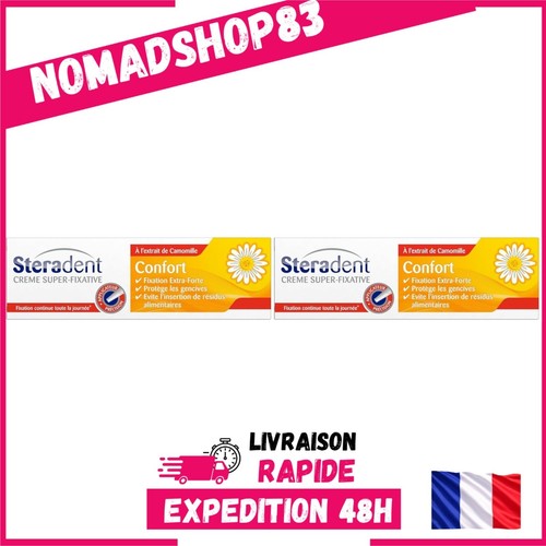 Crème adhésive dentier