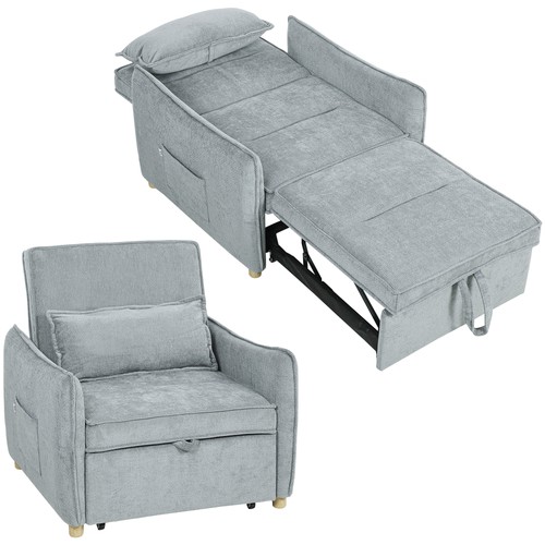 Homcom fauteuil convertible - fauteuil,