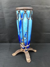 Louis Majorelle (1859-1926) pour Daum Nancy - Vase pâte de verre armature fer