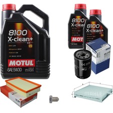 Mahle Inspection Set 7 L Motul 8100 X-Clean + 5W-30 pour VW Golf II 1.8 Gti G60