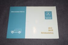 Operating instructions manual Mercedes W 460 230G/280GE unused