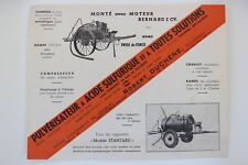 leaflet brochure brochure sulfuric acid spray with bernard engine (tractor