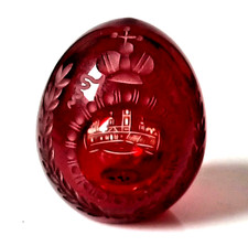 Oeuf russe en Cristal taillé