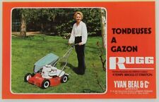 prospectus brochure RUGG lawn mower gardening motor culture tractor
