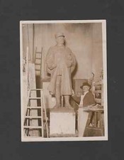 Edgar Boutry  French sculptor Maréchal Joffre in 1930 photograph portrait