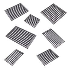 Grille En Fonte pour Cheminée Poêle Barbecue Fond Cendre Différentes Mesures