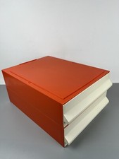 vintage furniture orange storage drawer 70's