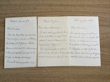 Paul Buffet Signed Autograph Letters 