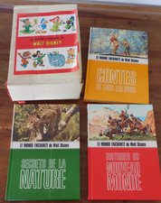 LOT 3 LIVRES Le monde enchanté de WALT DISNEY donald MICKEY wd NATURE histoire