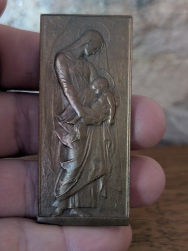 Plaque bronze patine - bronze, à