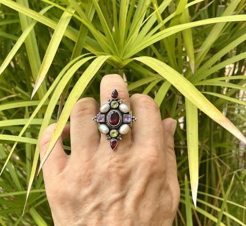 Ancienne bague bohème gypsy - bague,