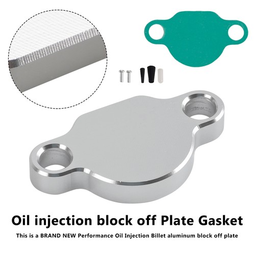 Oil injection block - off, plate