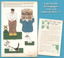 Lait Nestlé, découpages, «