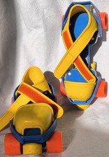 Patins A Roulettes Fisher Price Vintage Jouet Ancien Rétro Roller Enfants 