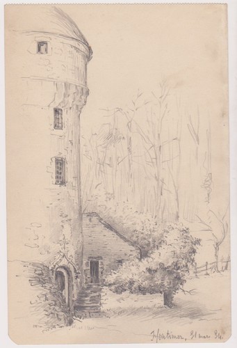 Dessin château montimer - dessin,,