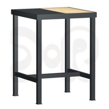 SCAPP Schweißtisch Basique Avec Rust Et Brique Réfractaire,625 x 625 X 855