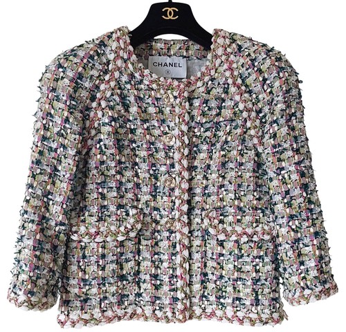 Chanel veste tweed multicolore - chanel,