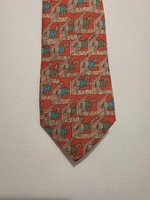 Cravate Hermes En Soie, Motif