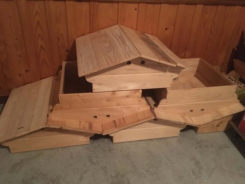 Toits chalets bois ruches - chalets,